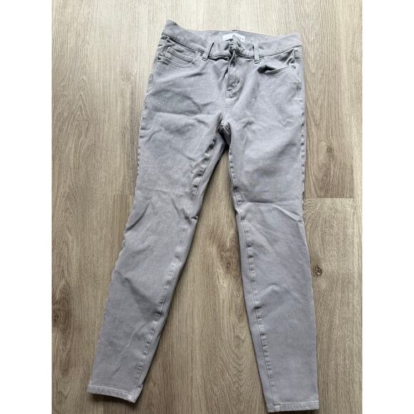 LOFT women’s gray skinny jeans, size 26/2, like new - Picture 1 of 7